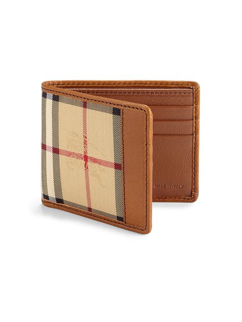 burberry check hipfold wallet brown neiman|Men’s Designer Wallets .